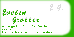 evelin groller business card